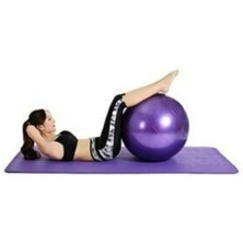 65 cm Yeşil Egzersiz Topu Ball Seti + Şişirme Pompası Pilates ve Yoga İçin Yüksek Kalite