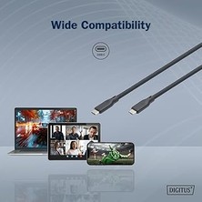 Usb-C Kablosu – USB 4.0 Gen 2 – 2 M – Bükülmeye Karşı Korumalı Esnek Silikon Kaplama – Video 8k 60 Hz / 4K 120 Hz – 20 Gbit/s'ye Kadar – Siyah