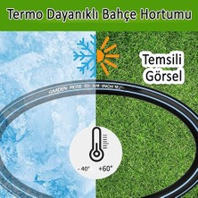 Metre Termo Bahçe Hortumu Dayanıklı 3 Katlı Sağlam Çeşme Su Sulama Yıkama Hortum 12.5 mm 1/2"