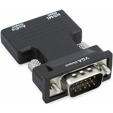 Ses Destekli HDMI To VGA Dönüştürücü Adaptör