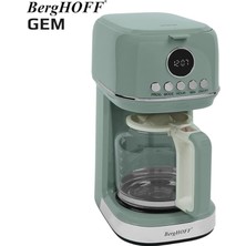 Gem Retro Filtre Kahve Makinesi – 900 W, 1, 5 L Cam Demlik | Mint Yeşil