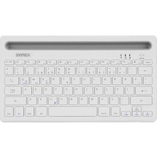 KB-BT82 Q Kablosuz Beyaz/gümüş Mac/win/android/ıos Uyumlu Bluetooth Ultra Ince