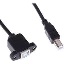 6352 50 cm USB Printer Yazıcı Panel Tipi Vida Girişli Bağlantı Kablosu (LN-6352 USB Vidalı Kablo)