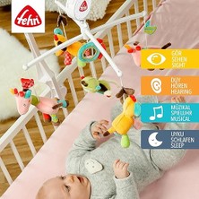 Müzik Mobil Safari - Sevimli Hayvanlı Bebek Uyku Yardımı - Bebek Mobil Müzik Kutusu Melodi - 0-5 Ay Arası Bebekler Için Müzik Mobil Bebek Yatağı Oyuncak