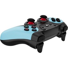 Çiftli 2.4g Kablosuz Oyun Kolu Pc Uyumlu Pilli Joystick Wireless Gamepad Hassas Trigger Kaymaz Tasarım Çiftli G2.4g (Turkuaz)