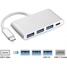 USB 3.0 3 Port Çoklayıcı Dönüştürücü Çevirici Macbook