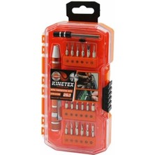 Ayko 26'sı 1 Arada Profesyonel Tornavida Uç Seti, 24 Adet Uç, Kalem Model Tornavida Sapı ve Uzatma Adaptörü