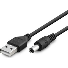 Skygo Tablet Şarj Kablosu USB To 5.5*2.5 1m Siyah HDX1323