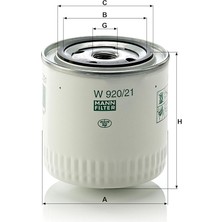 Filter W 920/21 Yağ Filtresi (Tofaş)