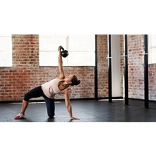 kg Kettlebell Çaydanlık Tipi Dambıl Ağırlık Siyah