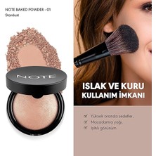 Cosmetics Baked Powder 01 Stardust Işıltılı Bitişli Highlighter Toz Yüz Pudrası