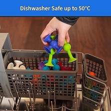 Vakum Molekül 25 Parça Yapı Taşları Fidget Duyusal Eğitici Oyuncak Squigz Vakum Molecule Popit 3 Ay ve Üzeri Için Motor Beceri Geliştirici Oyuncak (25 Parça)