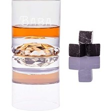 Ayko Babaya Hediye Özel Ahşap Kutulu Viski Kadeh Seti