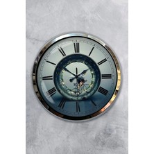 Kasva Concept 40 cm Krom Metal Yarışçı Duvar Saati Hediyelik