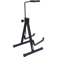 Sap Dayamalı Gitar Sehpası (Siyah)