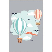 Tabanlı Makinede Yıkanabilen Bebek Halısı AR1123