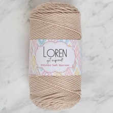 Urfakent Loren Polyester Soft Macrame Taş Rengi El Örgü Ipi - LM005 - 34428