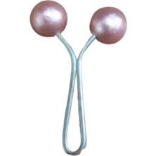 Urfakent Eşarp Klipsi Top Model Düz Pudra 1 Adet