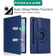 Galaxy Tab S9 Fe 10.9 Inch X510 ile Uyumlu 360 Derece Döner Standlı Kılıf - FC012 (Gri)