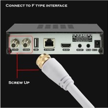 Ayko F Konnektörlü Hazır Uydu Anten Kablosu 2 Metre