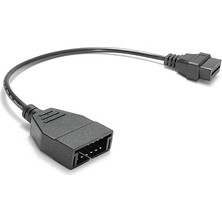 12 Pin Obd2 Uzatma Kablosu Obd-Obd2 16 Pin Konnektör Adaptörü Arıza Tespit Cihazı Ara Kablo