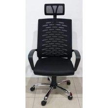 Fileli Müdür Koltuğu Ofis Koltuğu Ergonomik Tasarımlı Ahşap Oturma Yüzeyi İle Konforlu Kullanım