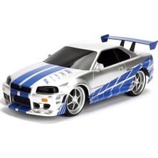 Urfakent 1:16 Fast & Furious Kumandalı Brian's Nissan Skyline Gt-R Turbo Araba
