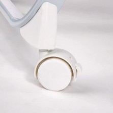 Lullanight Gem Bebek Yatağı, 4 Tekerlekli ve Hava Geçiren Kenarlı, Gri, 0-5 Ay, 7 Kg'a Kadar