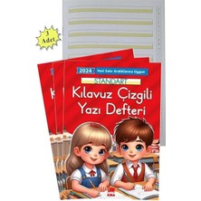 Müfradat Güzel Yazı Defteri Orta Boy 16.5X24 24 Yaprak 3 Adet Standart Kılavuz Çizgili Yazı Defteri Satır Aralıklarına Uygun