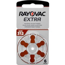 Epilons Rayovac 312 Numara Kulaklık Pili 6'lı Paket