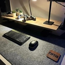 Mousepad (50 X100 Cm) Kaydırmaz Taban Ilaveli, Oyuncu Gamer Mouse Pad, Büyük Boy Large Ofis Tipi Mouse Ped, Fare Altlığı, Düz Masa Koruyucu Klavye Altı Mousepad (Açık Gri)
