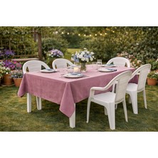 Batu Tekstil Dikdörtgen Masa Örtüsü – Dekoratif Bahçe, Balkon ve Yemek Masası Örtüsü (Renk & Desen Seçenekli)
