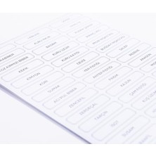 Ayko Karışık Baharat, Bakliyat, Kuruyemiş Sticker Seti, 675 Adet