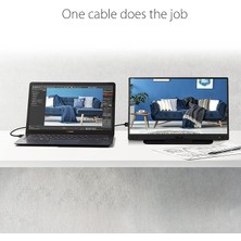 IPS Zenscreen MB166C 5ms 60hz Type-C Taşınabilir USB Monitör (1920 x 1080)