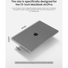 13 Inç MacBook Air M3/A3113 M2/A2681 M1/A2337 2024-2018, MacBook Pro M2/A2686 M1/A2337, iPad Pro M4 ve iPad Air M2 2024 Için 360 Koruyucu Dizüstü Taşıma Çantası, Suya Dayanıklı Dizüstü