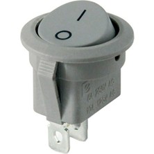Epilons IC-133B Gri 2 Pinli Işıksız Yuvarlak Açma-Kapama Anahtarı