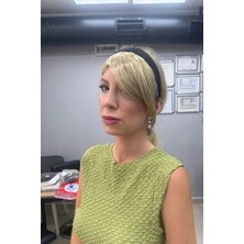 Caş Dekorasyon Bal Köpüğü Renk Uzun Kenarlı Taçlı Takma Kahkül