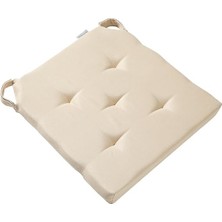 Sandalye Minderi Bej 40 x 40 x 4 cm