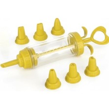 Pompası Sıkacağı Krem Şanti Sıkacağı Pompası 6 Parça Set - Pasta ve Kek Süsleme Aracı