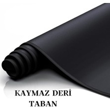 Ayko Mouse Pad 90X40 - Büyük Boy Mousepad Kaymaz Taban Baskısız - Siyah Fare Altlığı Dikişli Kenar Baskısız Ofis Tipi Masa Koruyucu - Gaming Fare Klavye Altlığı (90X40)