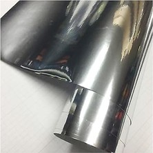 Aynalı Varak Gümüş Krom Parlak Kendinden Yapışkanlı Otomobil Jant Motorsiklet Bisiklet Mobilya Beyaz Eşya Aksesuar Kaplama Folyosu Su Geçirmez Dayanıklı Folyo (122CMX30CM)