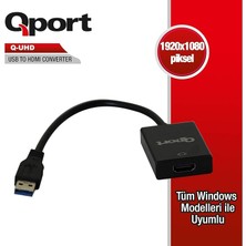 Q UHD USB 3.0 To HDMI Çevirici