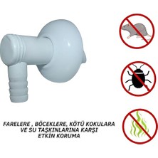 ve Bulaşık Makinesi Gider Hortumu Çekvalfi, Ø50 Mm, Haşere ve Koku Önleyici, Kolay Montajlı
