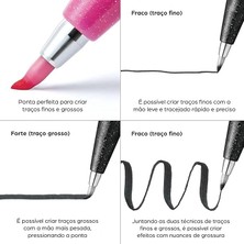 SES15C-S2X Brush Sign Pen Gök Mavisi, Fiber Kalem, Fırça Benzer Uç, 1 Adet