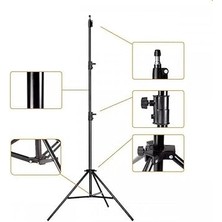 Tripod Kamera Işık Ayağı Döküm Demir 940GR Fotoğraf Makinesi Paraflaş Kamera 70 CM-210 cm Açılabilir Katlanabilir Tripod Yayıncı Vlog Youtuber Işık Tripod Ayağı TR8806