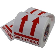 Tutunuz Etiketi 70MM x 80MM Ruloda 250 Adet Kuşe Rulo Etiket