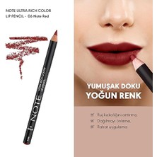 Cosmetics Ultra Rich Color Lip Pencil 06 Note Cosmetics Red Dudak Kalemi, Kırmızı