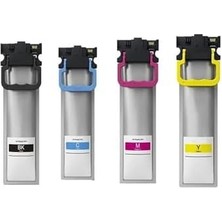 Ayko Bitmeyen Kartuş Epson Uyumlu Muadil Lar, Epson T9451XL - T9452XL - T9453XL T9454XL Takım - Workforce Pro WF-C5210DW - C5290DW - C5710DWF -C5790DWF - C5215DW Muadil