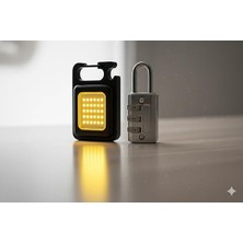 Güvenlik Seti: Anahtarlık LED Işık + Küçük Asma Kilit – Taşınabilir, Pratik ve Dayanıklı