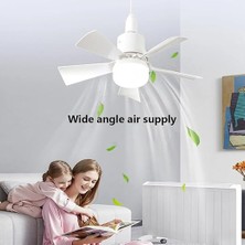 Watt Vantilatör 3 Kademe Hız Dimmerli 3 Renk LED Işık Cata Karayel Kumandalı Fan Torch LED Ampul